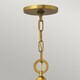 image 2 of Zelda 3 Light Ceiling Pendant Vintage Brass, E27