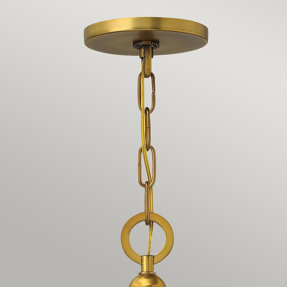 image 1 of Zelda 3 Light Ceiling Pendant Vintage Brass, E27