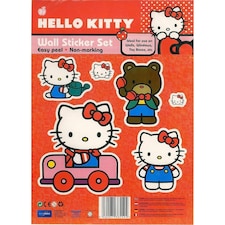 Hello Kitty Classic Sign Wall Sticker - Multicoloured - One Size