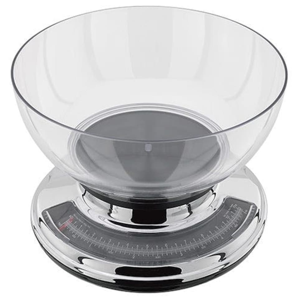 image 1 of Judge 5.0kg Chrome Kitchen Scale with Clear Bowl