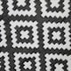 image 3 of Charles Bentley Diamond Pattern Lightweight Waterproof Indoor/Patio Round Rug