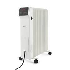 GEEPAS 11 Fin Digital Oil Filled Radiator Heater 2500W White