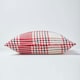 image 2 of Homescapes Red Tartan Pattern Cushion Cover - 45 x 45 cm | Red | Red | 45 x 45 cm