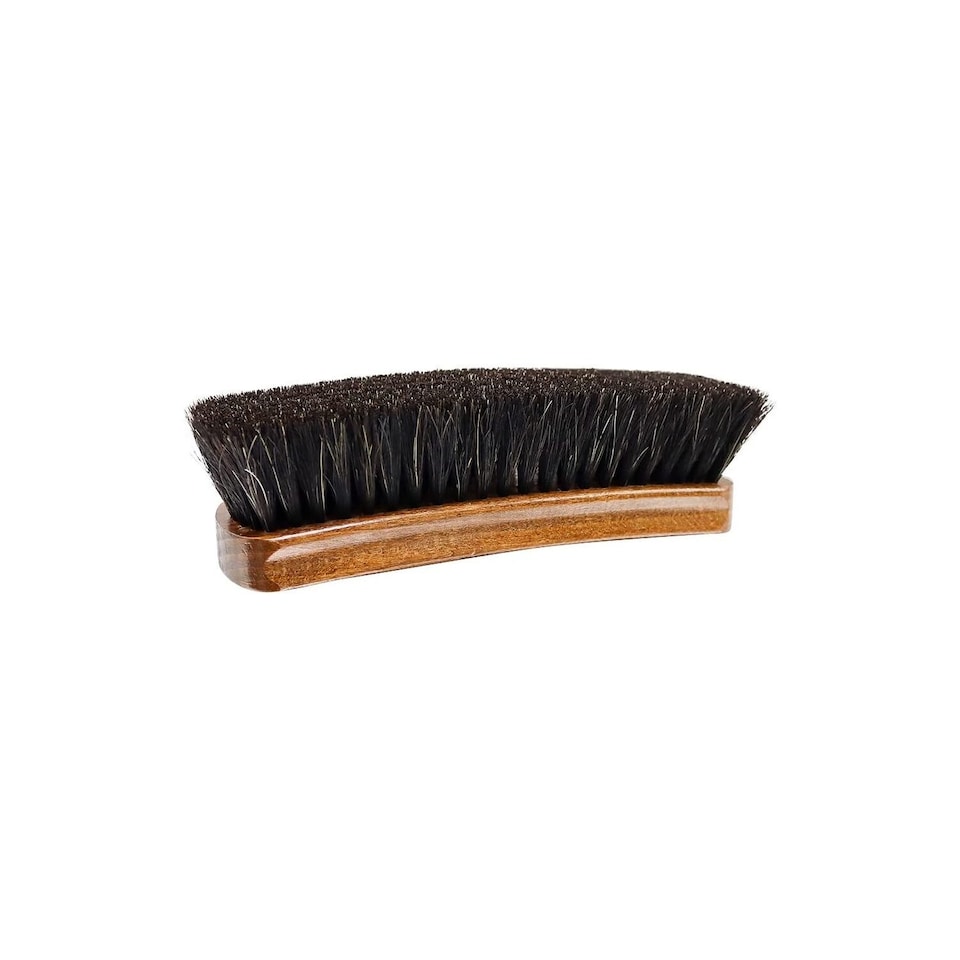 image 1 of BIRCH Horsehair Brush Medium - For Boot and Shoe Polish Application 15cm | Black | Black