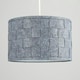 image 1 of ValueLights Monza Pair of Grey Ceiling Pendant Shade