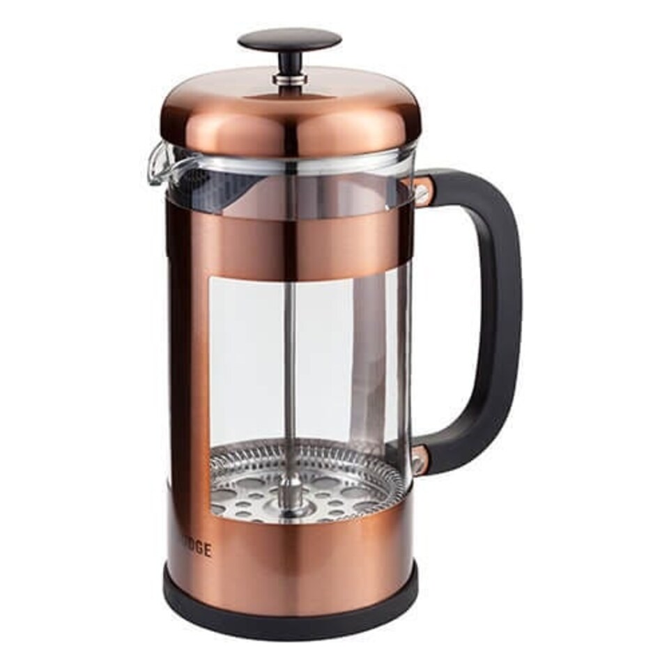 image 1 of Judge 8 Cup Glass Cafetiere Copper