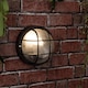 image 2 of ValueLights Pendle Matte Black Bulkhead Outdoor Wall Light & Bulb | Black