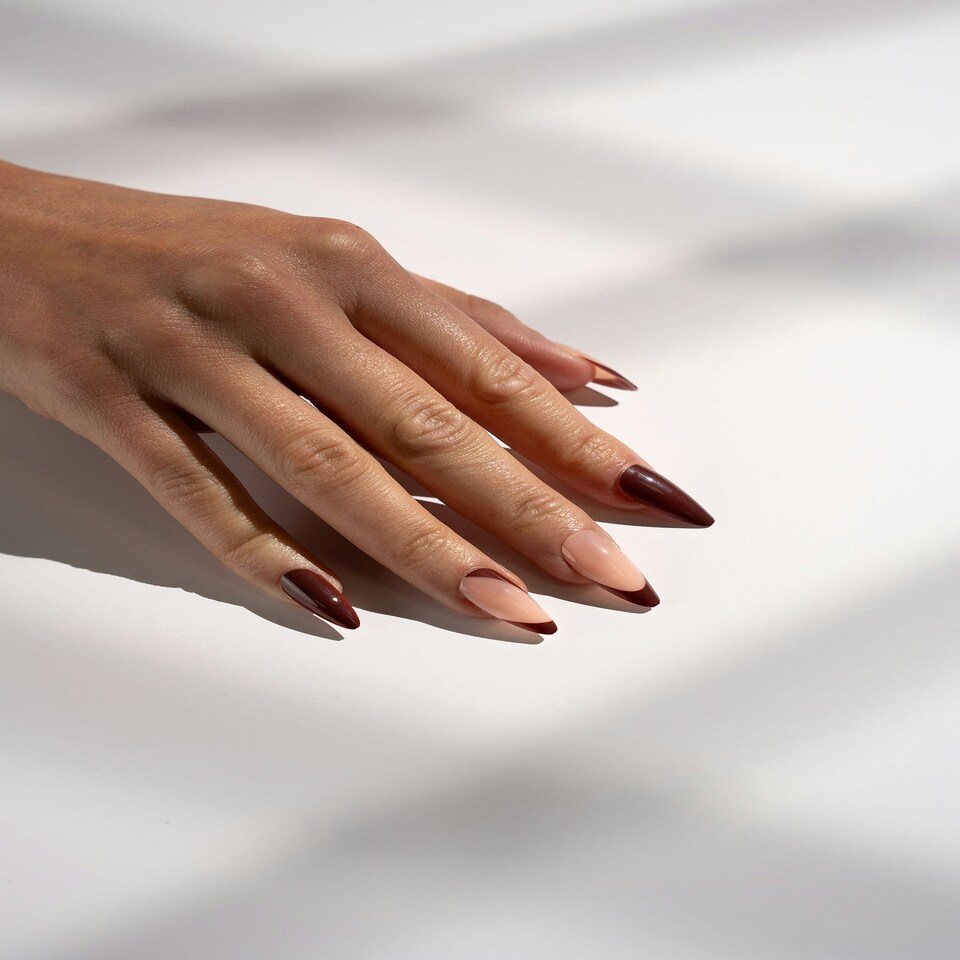 image 1 of Nail HQ Chocolate Envy Almond Nails