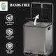 image 6 of HOMCOM Dual Kitchen Bin, 2 x 20L Stainless Steel Double Rubbish Bin with Soft Close Lid, Removable Inner Buckets, Fingerprint-Proof for Recycling and Waste, Silver Tone | Silver | 1