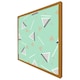 image 1 of Geometric triangle stripes (Picutre Frame) Brown | Oak | M