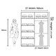 image 3 of Stylish 150cm Full Mirrored Wardrobe with Adaptable Interior & Space-Saving Doors | White, Black, Grey Grey | Grey150cm