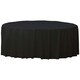 image 1 of Amscan Round Plastic Party Tablecover - Black - One Size