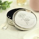 image 1 of Personalised April Birth Flower Round Trinket Box
