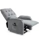 image 3 of Charlbury Fabric Single Motor Rise Recliner Electric Lift Chair (Grey)