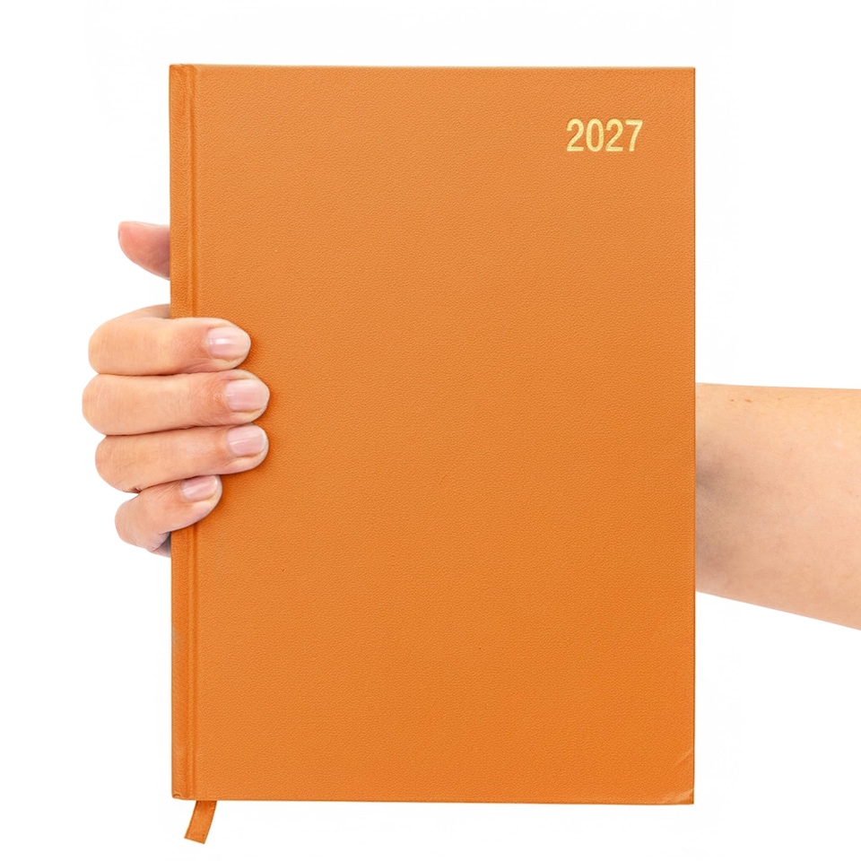 image 1 of evelay 2027 Week to View Diary A5 Orange | Orange | Orange