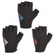 image 2 of Adidas Men's Half-Finger Essential Weightlifting Gloves — Suede Palm, Strap-Free Elastic Wrist | White | White | S