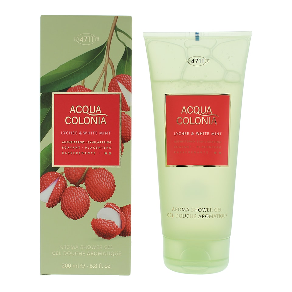 image 1 of 4711 Acqua Colonia Lychee & White Mint Shower Gel 200ml