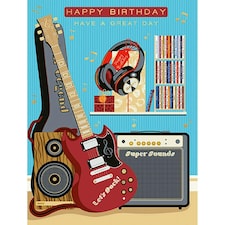Words 'n' Wishes Traditional Open Birthday Card for a Male, Birthday Card for Male, Multi-Coloured 197 x 152 mm