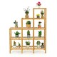 image 5 of COSTWAY 5-Tier Plant Holder Stand Shelf Storage Organizer Brown