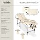 image 6 of Massage Table Set Massage Bench Massage Table Massage Bed Cosmetic Lounger Bag Bolsters Head And Armrests | Cream | beige | 1