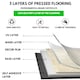 image 5 of NOVECRAFTO Peel & Stick Floor Tiles – Grey Carpet Effect, 12x12in (30.5x30.5cm), Self Adhesive, Durable, Easy Clean, Carpet Imitation Style Grey | 2.79 sqm