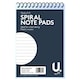 image 2 of Pack of 4 6"x4" 34 Sheets Spiral Note Pads