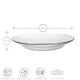 image 3 of Duralex Lys Glass Soup Plates Dishes - Tempered, Heat Resistant - 230mm - Pack of 6 Clear