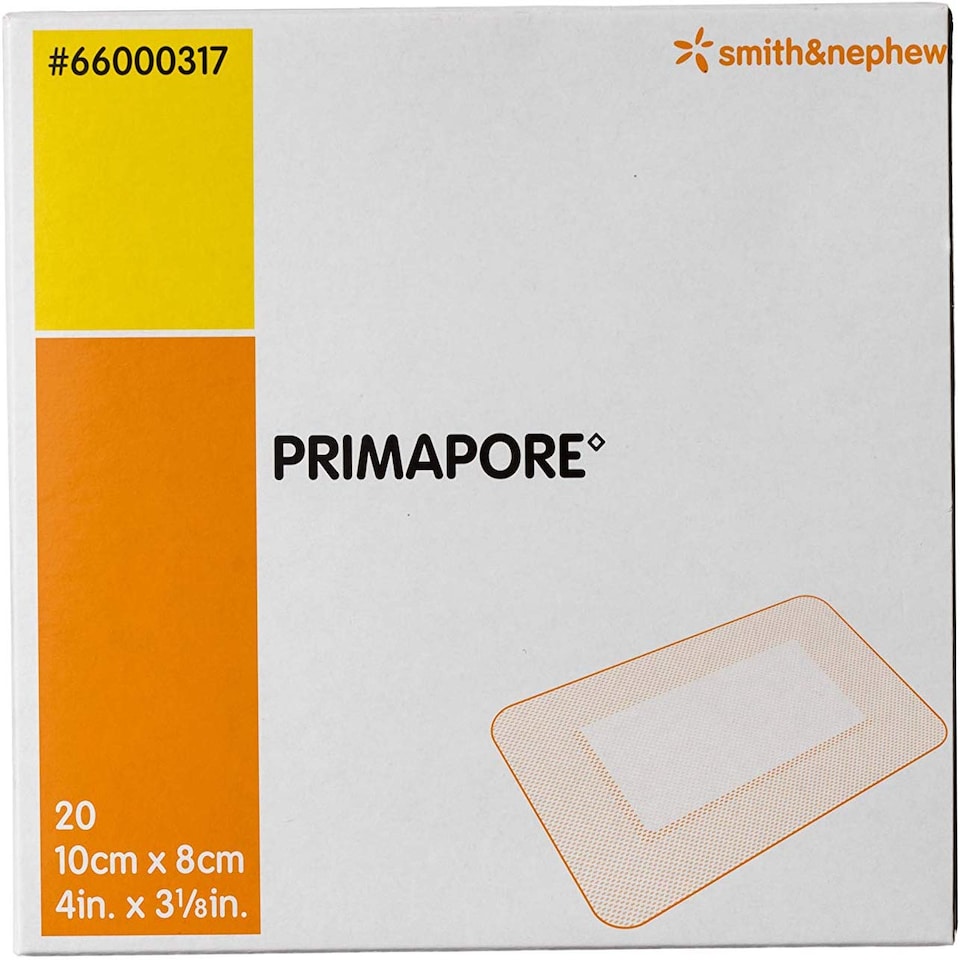 image 1 of Primapore Dressing 10cm x 8cm Pack of 20