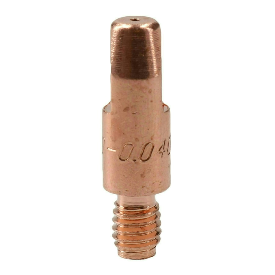 image 1 of 2 shroud & 25 x 1.0mm Round Contact Tips MIG Welding Binzel Style MB15 Torch