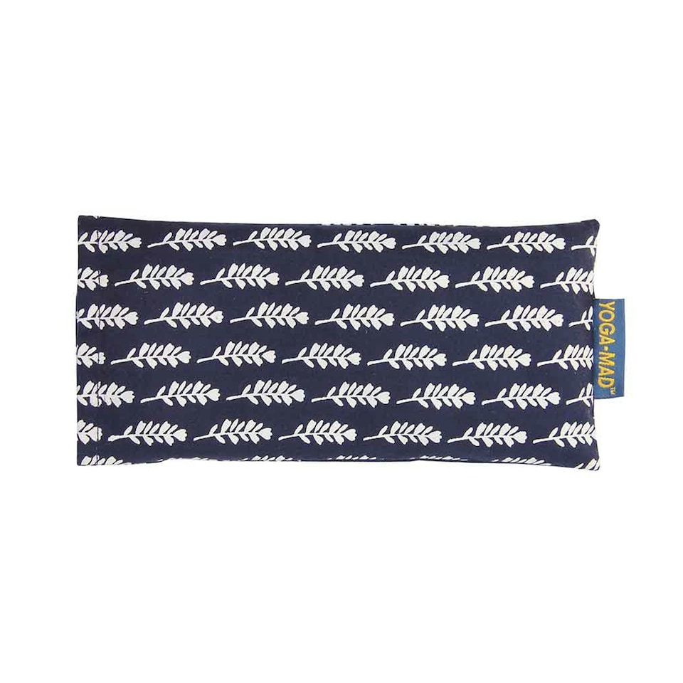 image 1 of Yoga-Mad Cotton Patterned Eye Pillow - Blue - One Size