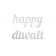 image 1 of Happy Diwali Letter Banner - Silver