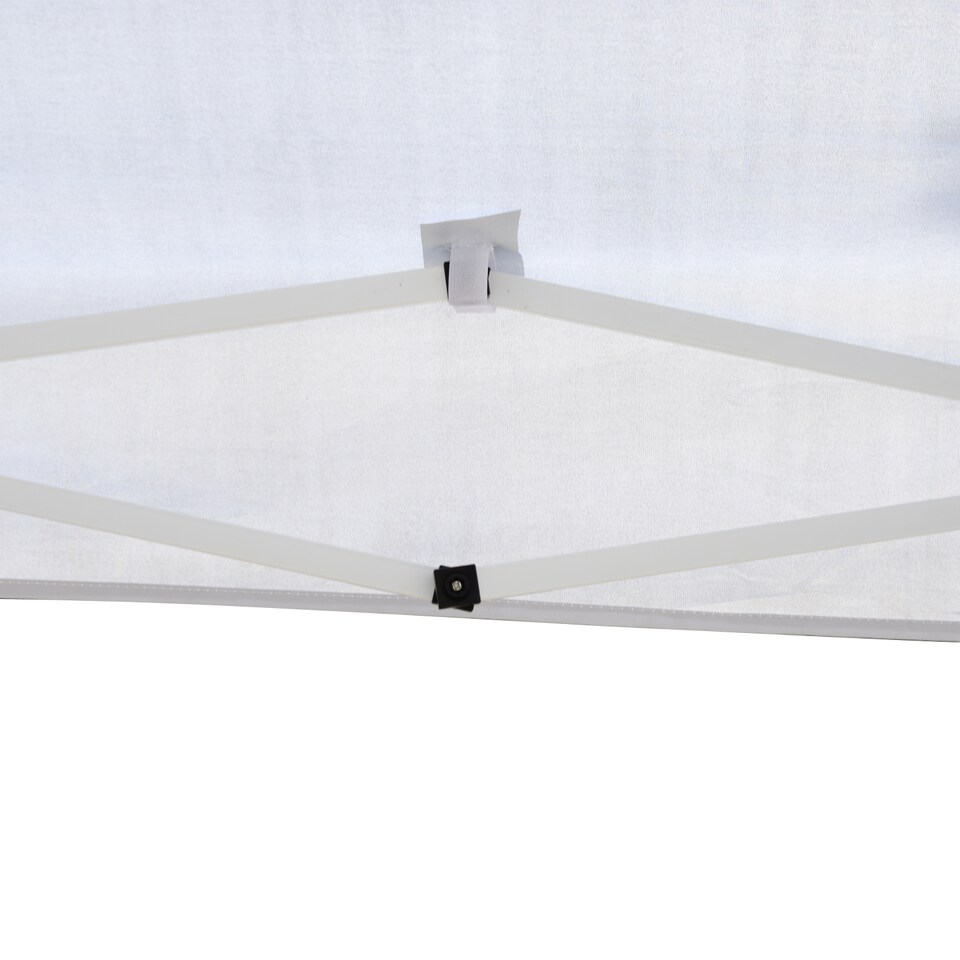 image 1 of Outsunny 3 x 3M Garden Pop Up Gazebo Height Adjustable Marquee Party Tent Wedding Canopy with Carrying Bag, White