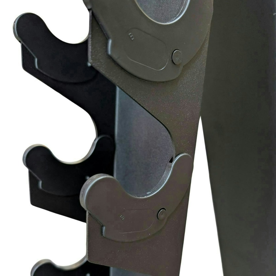 image 1 of 10-Pair Hex Dumbbell Rack