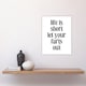 image 4 of Life Is Short Let Your Farts Out Modern Funny Wall Art Print 12x16 In