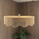 image 1 of CGC Francesca Large 60cm Natural String Round Scallop Woven Easy-Fit Lampshade