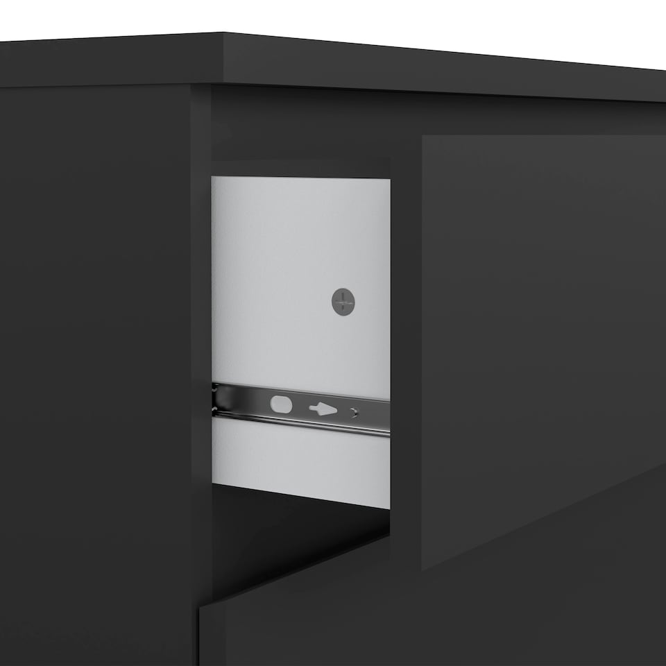 image 1 of Naia Chest of 3 Drawers in Black Matt