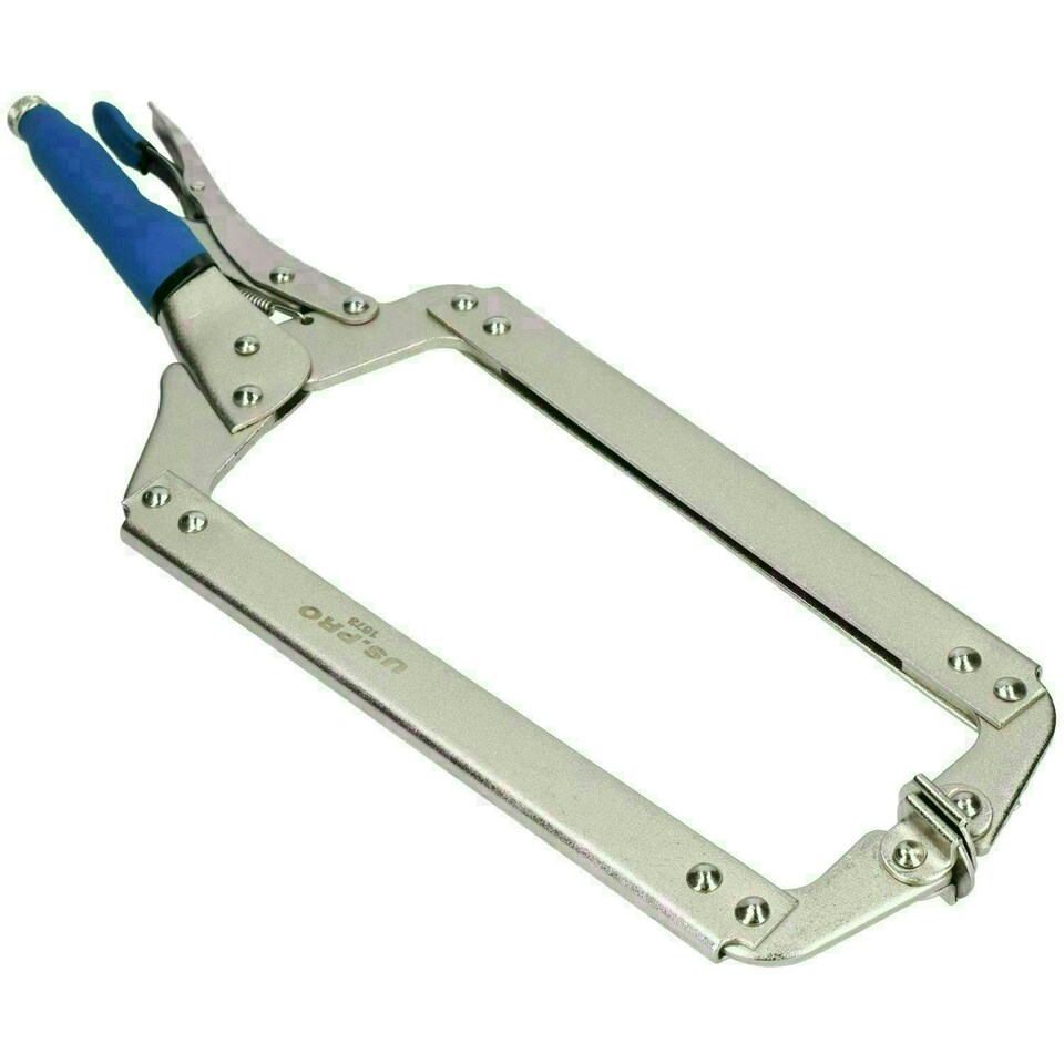 image 1 of 18" Welding Locking C Clamps Adjustable Fastener with Quick Release Grip 2 Pack