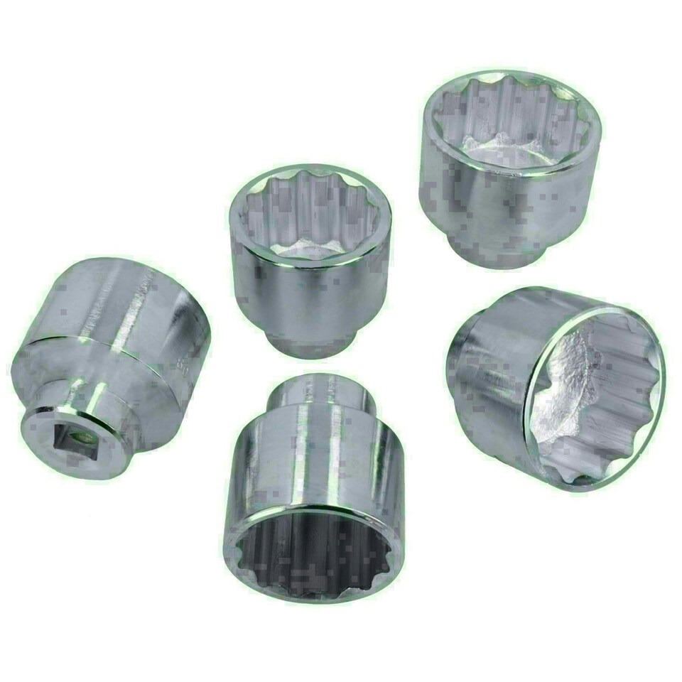 image 1 of 3/4" Drive Shallow Sockets Metric Set 55mm - 70mm 5pc Bi-Hex TE537