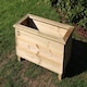 image 2 of Trough Planters, Wooden Garden Pot/Tub for Plants - L40 x W80 x H40 cm - Fully Assembled | Brown
