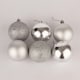 image 4 of 60mm/18Pcs Christmas Baubles Shatterproof Silver,Tree Decorations