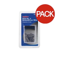 SupaTool Pozi Screwdriver Bit (Pack of 15) - Grey - 4mm