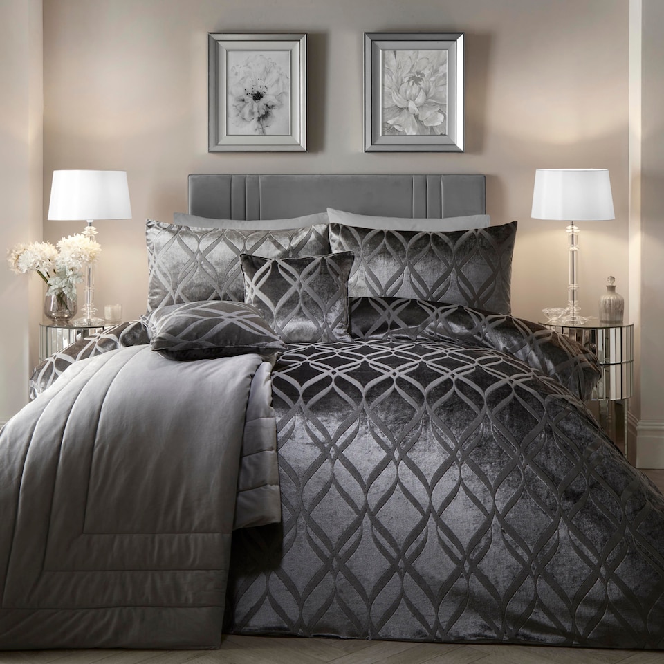 image 1 of Soiree Belfort Duvet Cover Set Slate