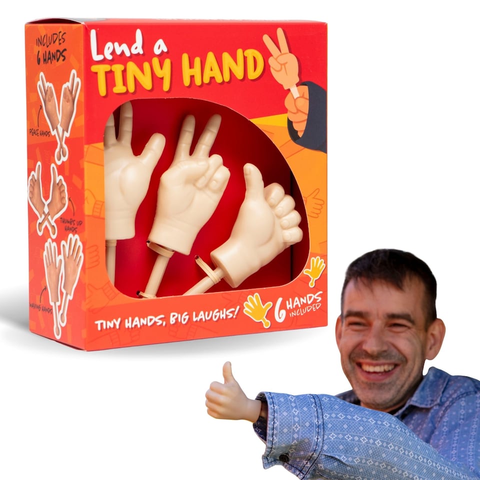 image 1 of Lend A Tiny Hand - Tiny Hands on Sticks Prank