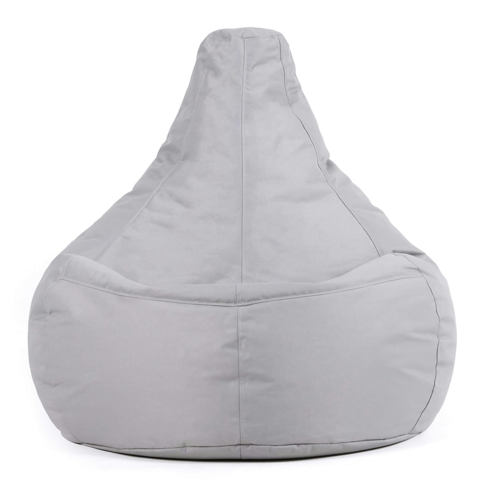 image 1 of icon Recliner Indoor Outdoor Bean Bag Grey Bean Bag Chair Grey