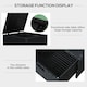 image 6 of Outsunny 4Pcs Patio Rattan Sofa Garden Furniture Set Table w/ Cushions Black