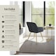 image 2 of Chair Marilyn - with armrests, padded, velvet look, golden steel legs - Set of 2 Black | Black/Gold