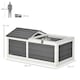 image 4 of PawHut Wooden Tortoise House, Small Pet Reptile with Hide Shelter Den and Run