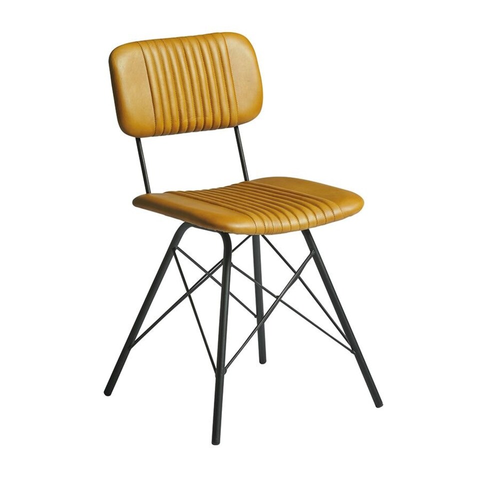Huke Side Chair - Vintage Gold Gold