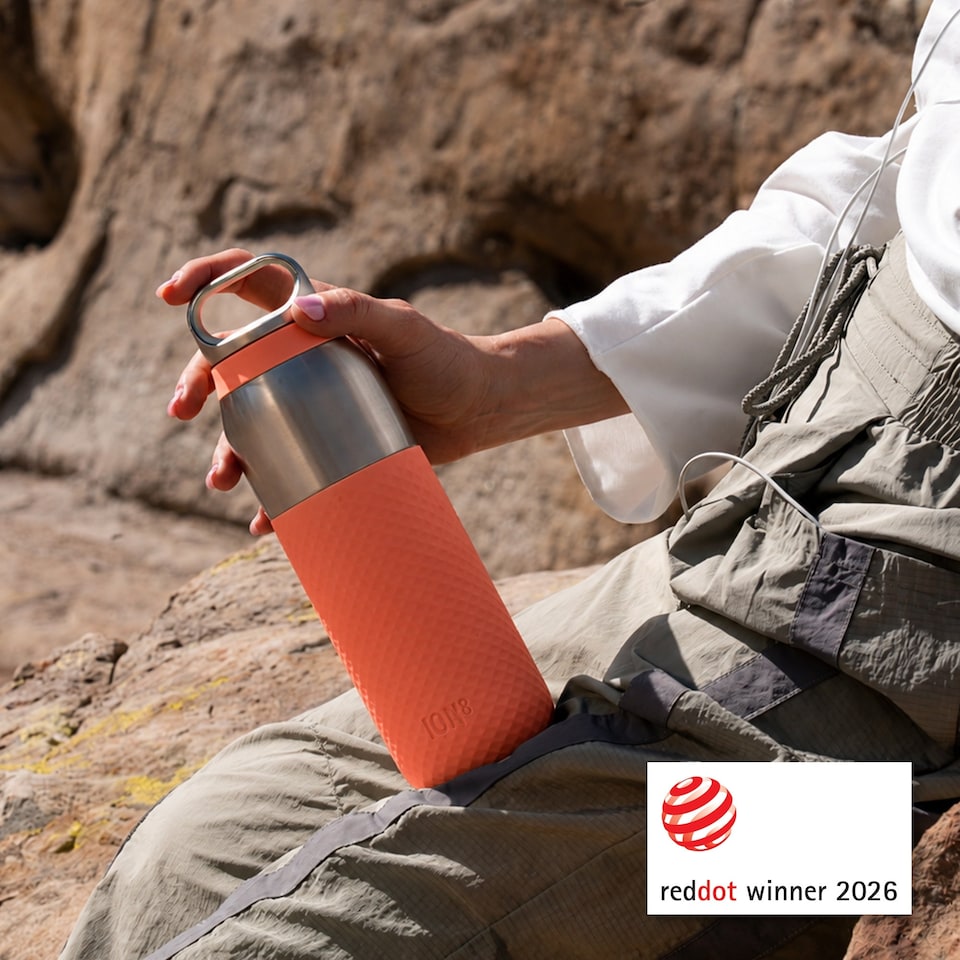 image 1 of ION8 ROAM Insulated Steel Water Bottle, Rubberised Ceramic, 320ml / 11oz