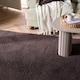 image 2 of OHS Fluffy Teddy Rug Soft Floor Carpet Non Slip Area Mat - 80 x 150cm | Brown | 80cm x 150cm